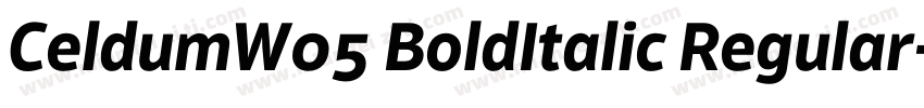 CeldumW05 BoldItalic Regular字体转换